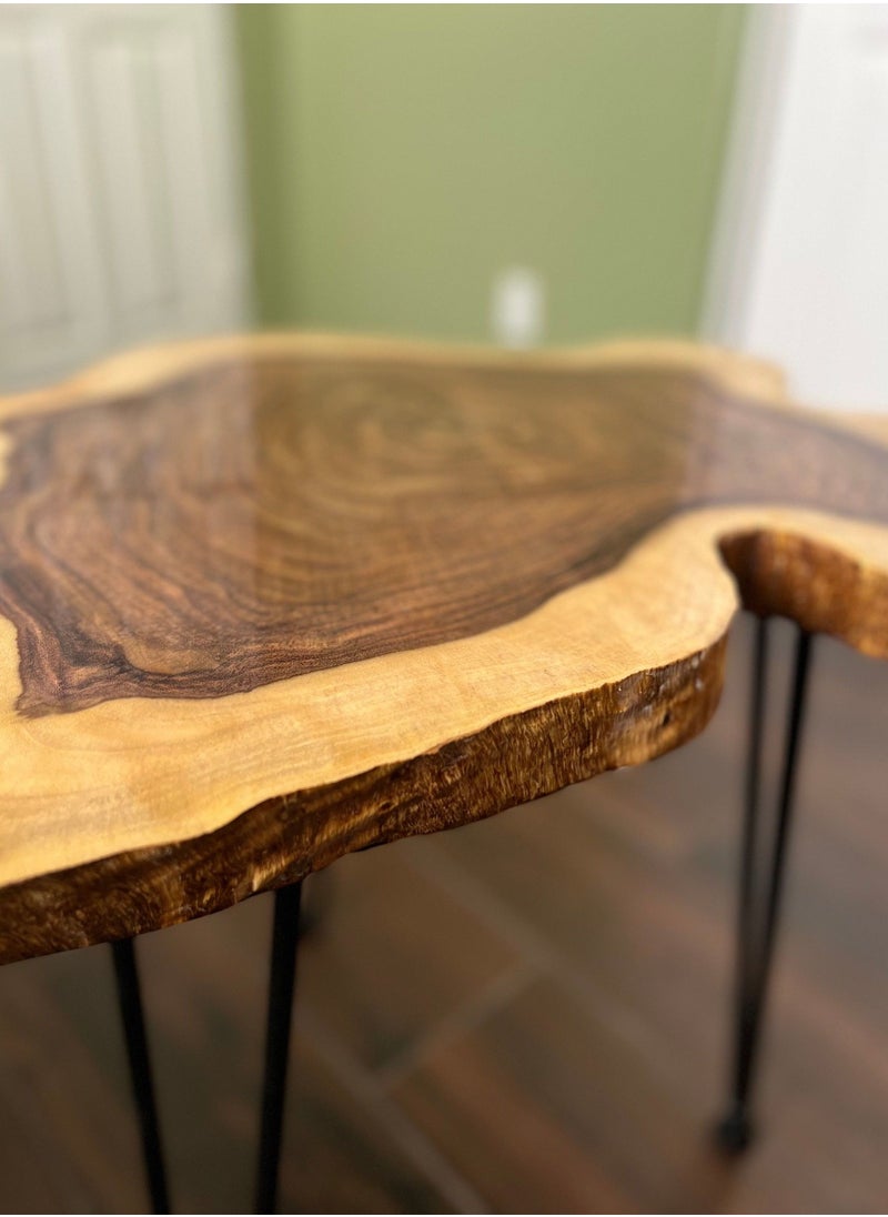 Egypt Antiques Side table, handmade from natural wood, 100% natural colors from the heart of the tree  - Image 2