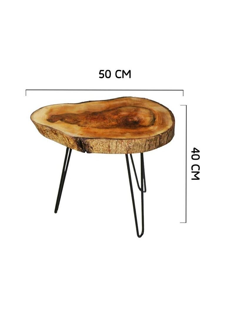 Egypt Antiques Side table, handmade from natural wood, 100% natural colors from the heart of the tree  - Image 5