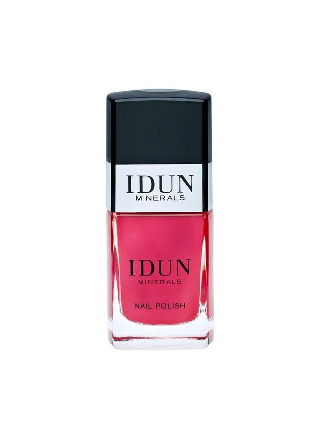 IDUN MINERALS Cinnber Nail Polish Natural Mineral Chipresistant Keratin And Almond Oil Formula Cruelty Free 100% Vegan Nail Care Bordeaux Color 0.37 Fl Oz Bottle (I0108530)  - Image 1