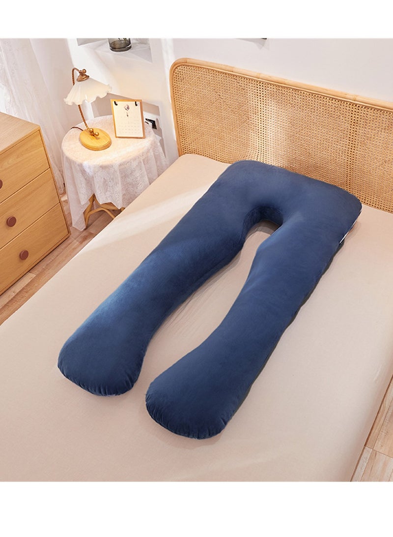 Multifunctional maternity pillow side sleeper pillow pure cotton removable and washable U-shaped nap pillow cushion - Image 2