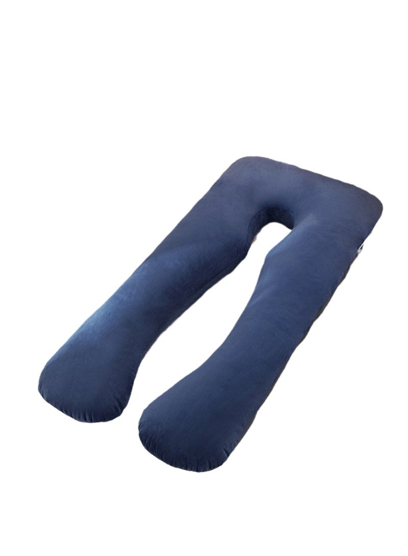 Multifunctional maternity pillow side sleeper pillow pure cotton removable and washable U-shaped nap pillow cushion - Image 1