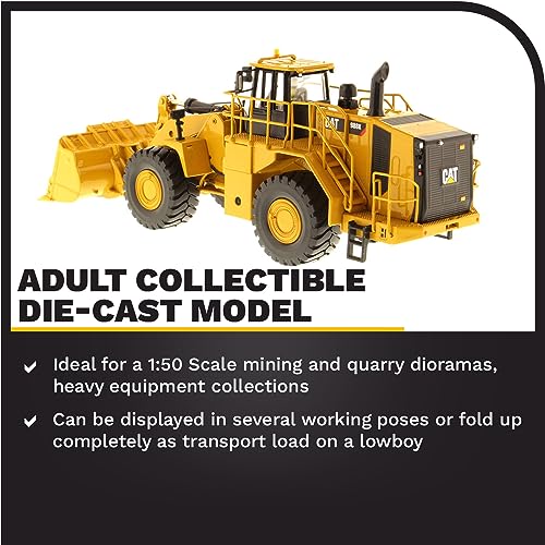 Diecast Masters 1:50 Scale Caterpillar 988K Wheel Loader | High Line Series Cat Trucks & Construction Equipment Model 85901 - Image 3