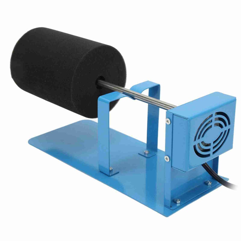 Cup Turner Adjustable Foam Anti Slip Quiet Stable Aluminum Alloy Blue DIY Eggshell Cup Sponge Cup TurnerUK Plug 220V - Image 4