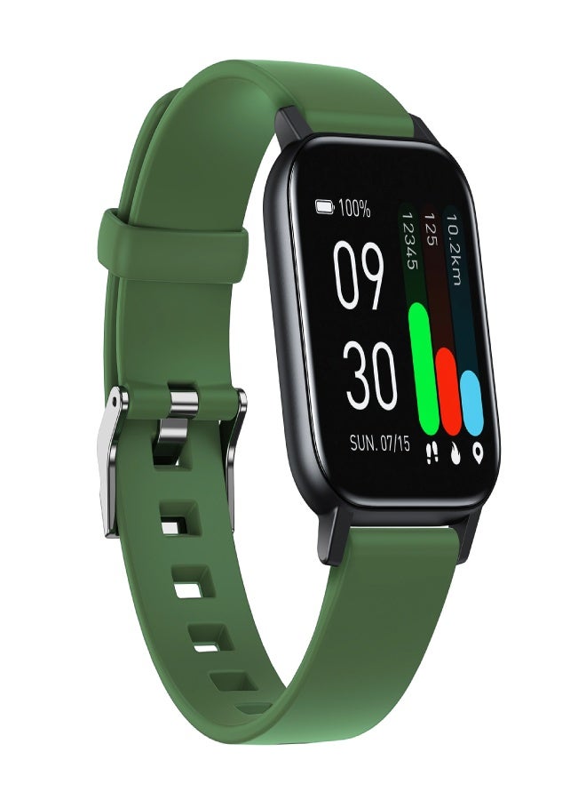 AROAQ GTS1 Smart Sports Watch – 1.3" HD Display, Heart Rate, SpO2 & BP Monitoring, Body Temperature, Fitness Tracker with 16 Sports Modes, Waterproof, Men & Women - Green - Image 1