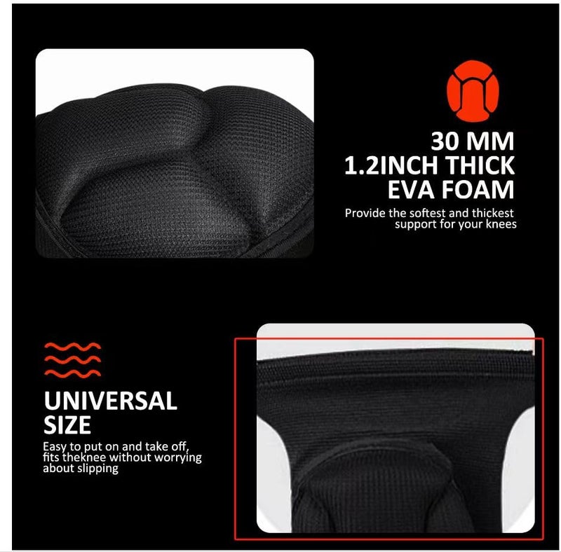 Wghtri Knee Pads for Garden, Gardening, House Cleaning, Construction Work, Dancing, Volleyball, Flooring, Climbing, Riding Kneepads with Thick EVA Foam Padding, Outdoor Sports Kneeling Pads Cushion Floors - Image 4