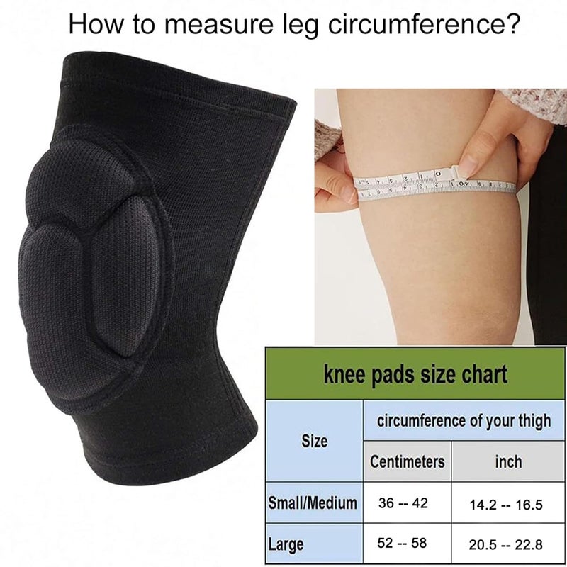 Wghtri Knee Pads for Garden, Gardening, House Cleaning, Construction Work, Dancing, Volleyball, Flooring, Climbing, Riding Kneepads with Thick EVA Foam Padding, Outdoor Sports Kneeling Pads Cushion Floors - Image 2