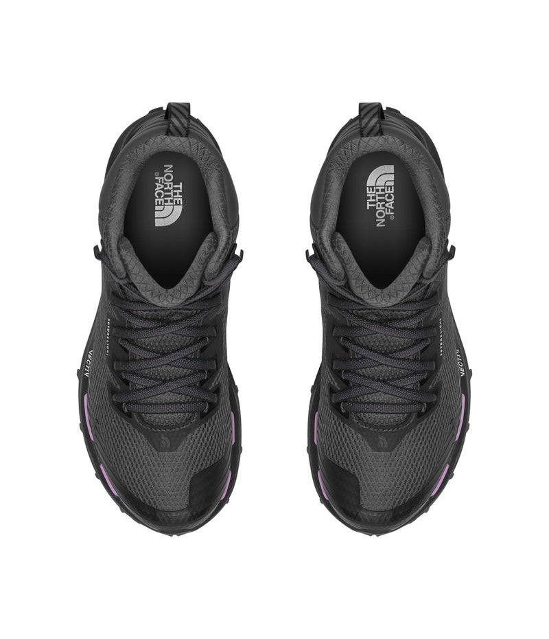 THE NORTH FACE حذاء المشي النسائي VECTIV Fastpack Mid FUTURELIGHT من ذا نورث فيس، أسود TNF/رمادي أسفلت، 5.5 - Image 3