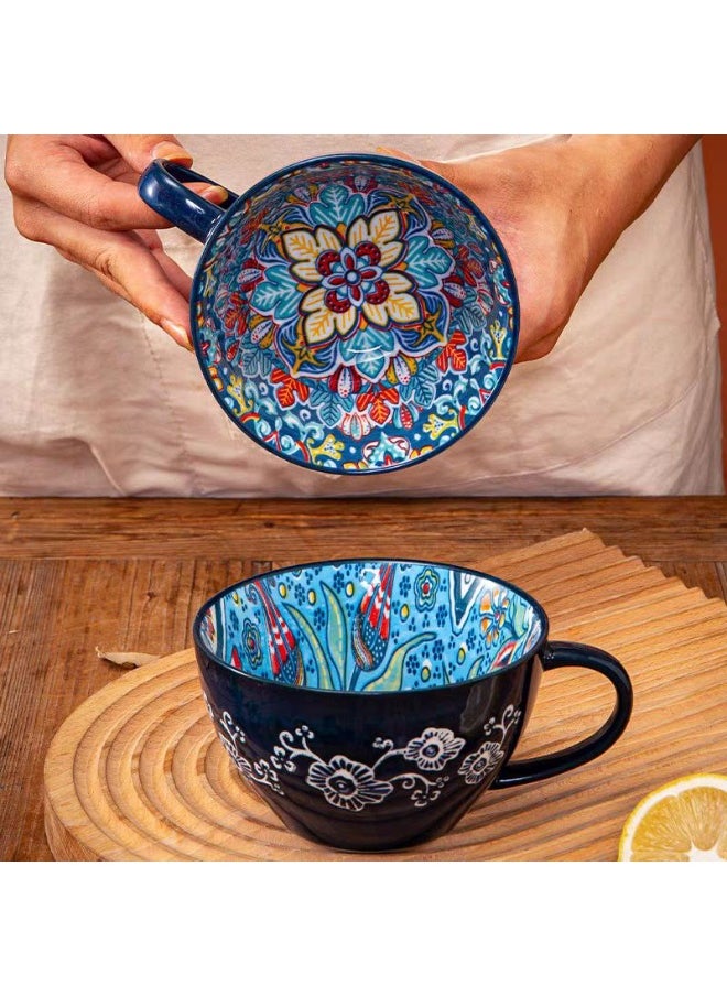 Generic - Porcelain soup mug for multiple uses, size 8L*12H - Image 1