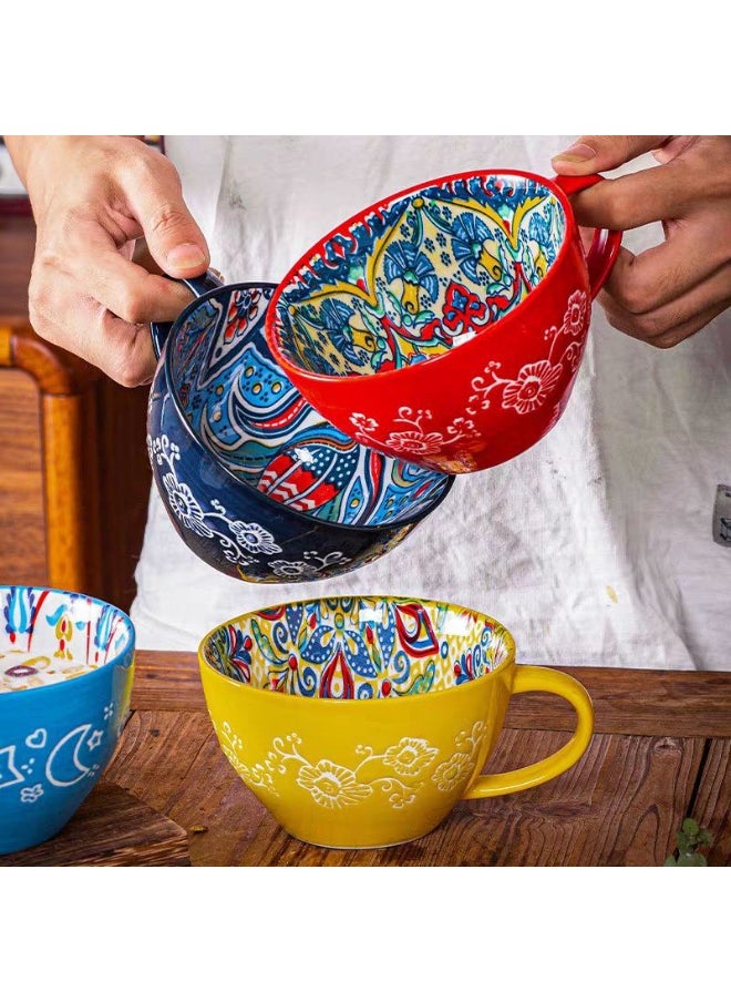 Generic - Porcelain soup mug for multiple uses, size 8L*12H - Image 1