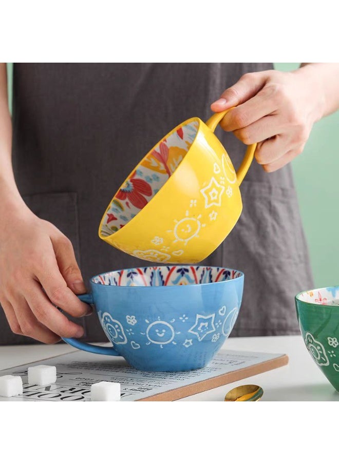 Generic - Porcelain soup mug for multiple uses, size 8L*12H - Image 1