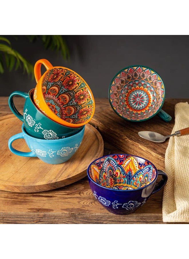 Generic - Porcelain soup mug for multiple uses, size 8L*12H - Image 1