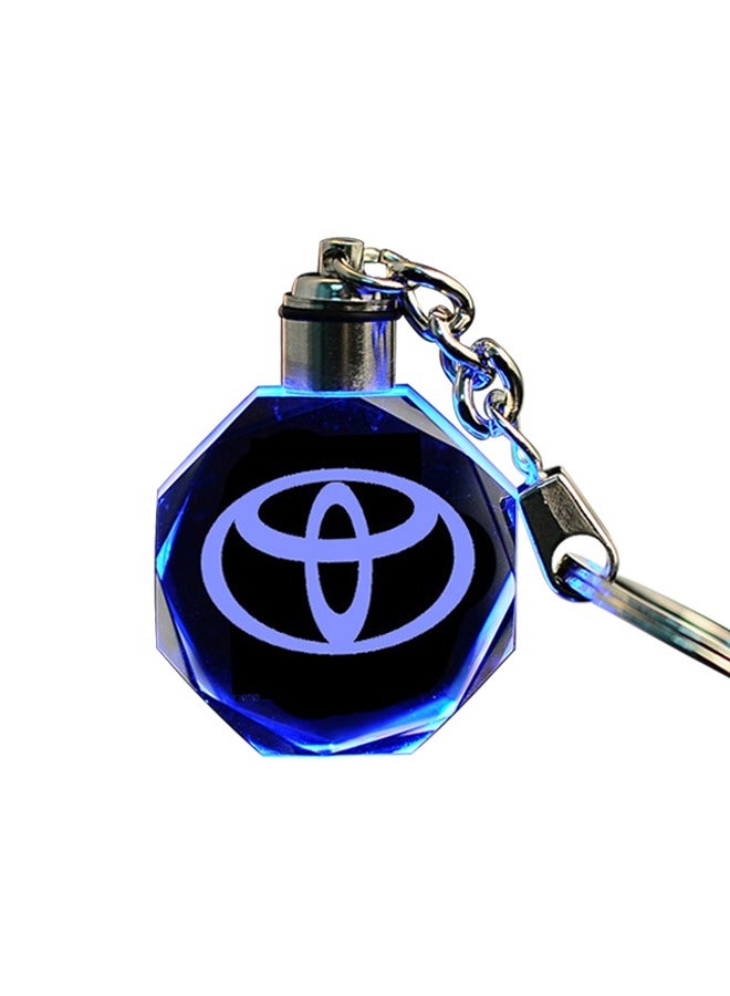 Keychain Keyring Toyota Car Logo With Changing Color Light - Image 1