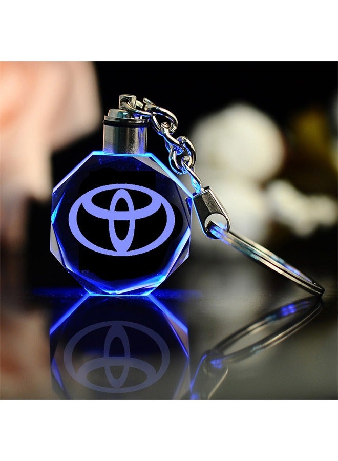 Keychain Keyring Toyota Car Logo With Changing Color Light - Image 5