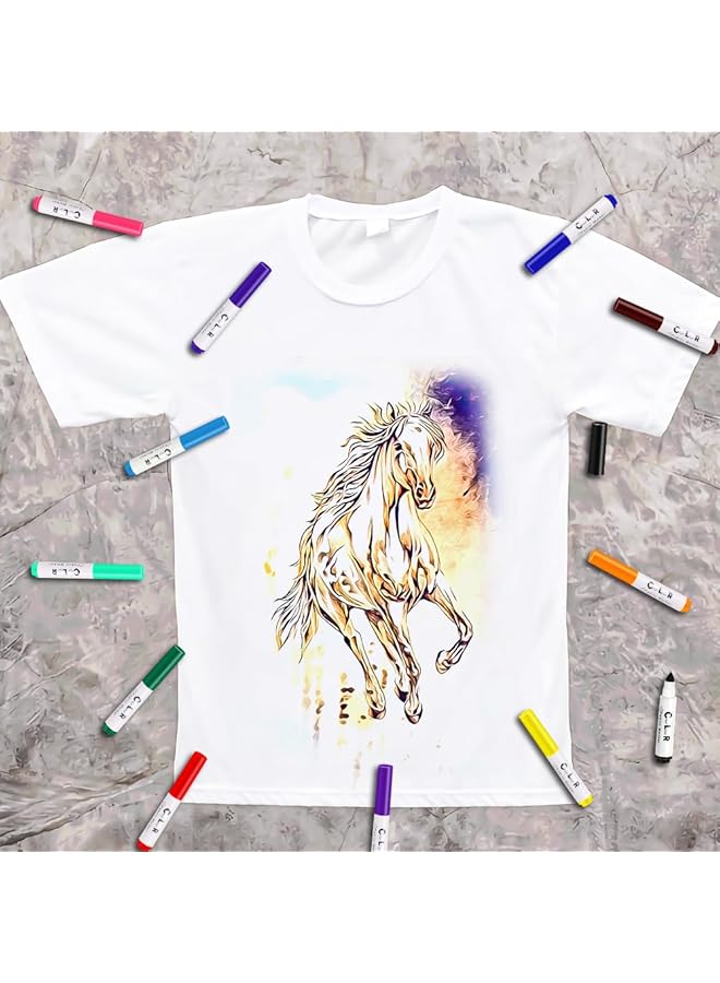 Fabric Markers Pen 12 Colors Indelible Permanent Fabric Paint Pens Set Fine Point Textile Marker Pen For Canvas Bags T Shirts Sneakers Shoes Markers Fabric Decorating Child Safe And Non Toxic