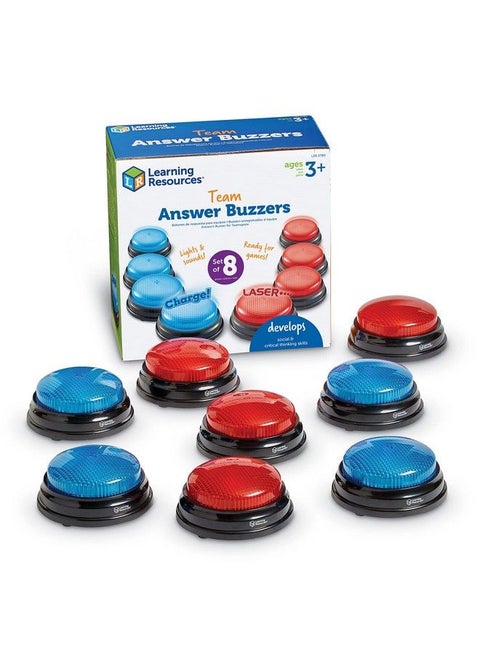 Team Answer Buzzers Classroom Buzzers Set Of 8 Buzzers Game Show Toys Develops Social Skills Ages 3+