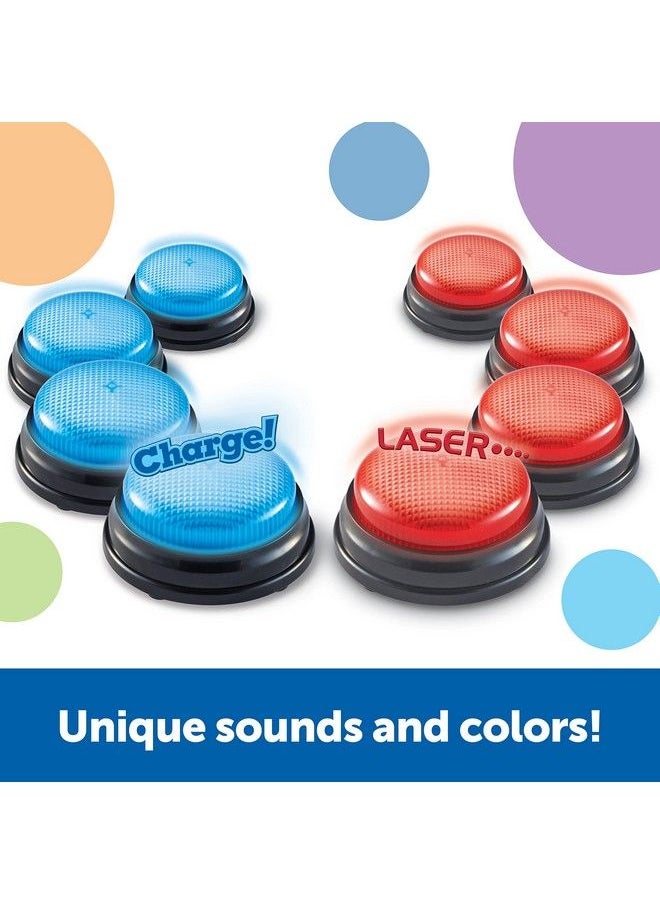 Learning Resources - Team Answer Buzzers Classroom Buzzers Set Of 8 Buzzers Game Show Toys Develops Social Skills Ages 3+ - Image 1