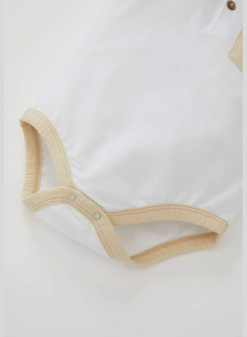 DeFacto Short Sleeve Printed Newborn Bodysuit