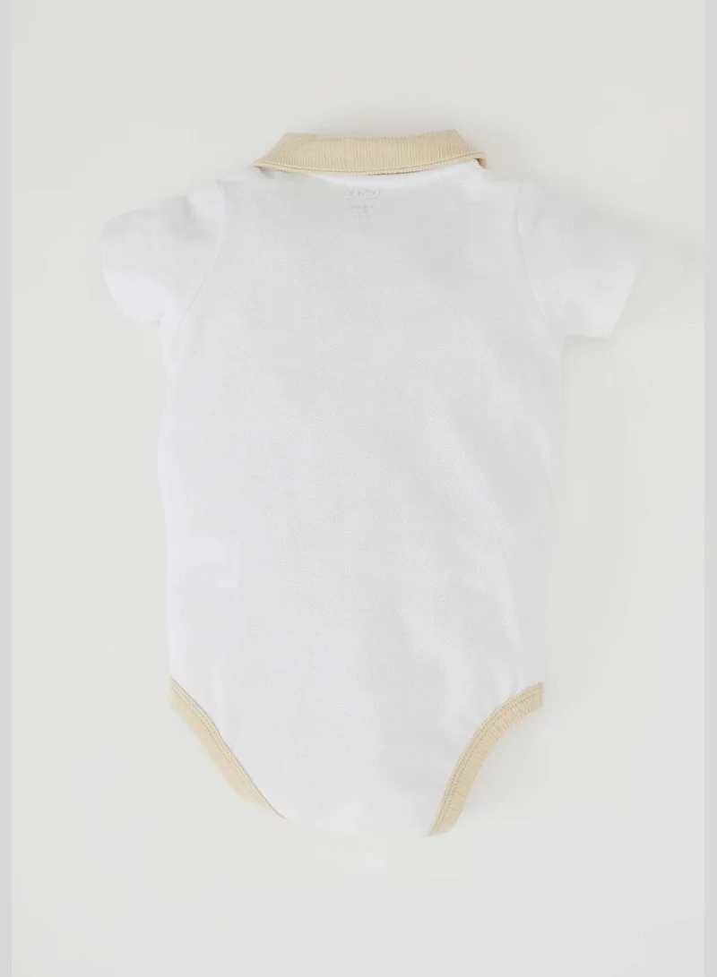 DeFacto Short Sleeve Printed Newborn Bodysuit