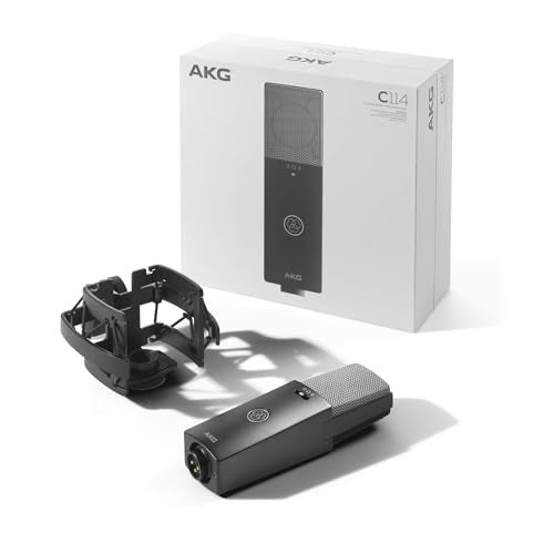 AKG Professional C114 Large Diaphragm Multi-Pattern Condenser Microphone–XLR Studio Mic for Podcasting, Streaming, Broadcasting & Music Recording, Cardioid/Omni/Figure-8, Low Noise, Sustainable Design - Image 4