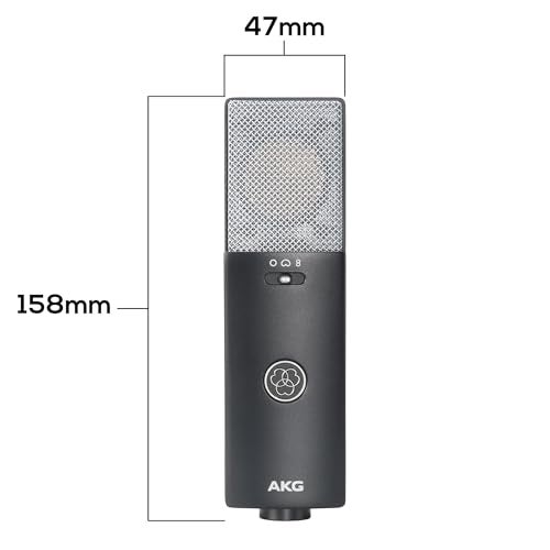 AKG Professional C114 Large Diaphragm Multi-Pattern Condenser Microphone–XLR Studio Mic for Podcasting, Streaming, Broadcasting & Music Recording, Cardioid/Omni/Figure-8, Low Noise, Sustainable Design - Image 5