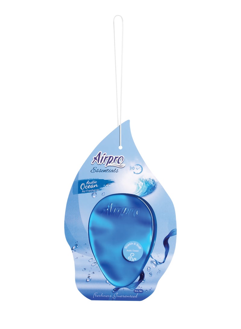 Airpro Luxury Hanging Gel Car Perfume & Air Freshener |Arctic Ocean|
Ensures a Long-Lasting and Delightful Fragrance, Bringing the Refreshing Essence of Arctic Ocean to Your Car’s Atmosphere. - Image 1