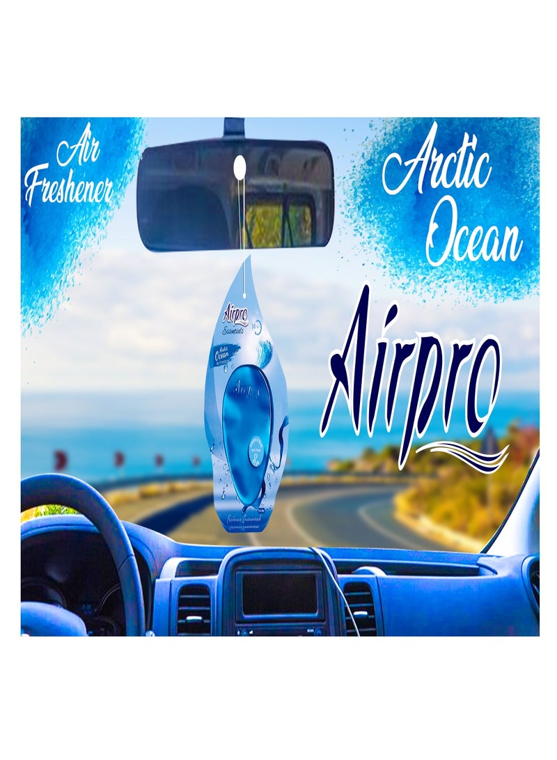 Airpro Luxury Hanging Gel Car Perfume & Air Freshener |Arctic Ocean|
Ensures a Long-Lasting and Delightful Fragrance, Bringing the Refreshing Essence of Arctic Ocean to Your Car’s Atmosphere. - Image 3