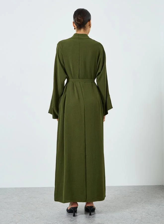 Take Two  Women Solid Long Sleeve Abaya and Dress Modest Set for Women | Best Price UAE