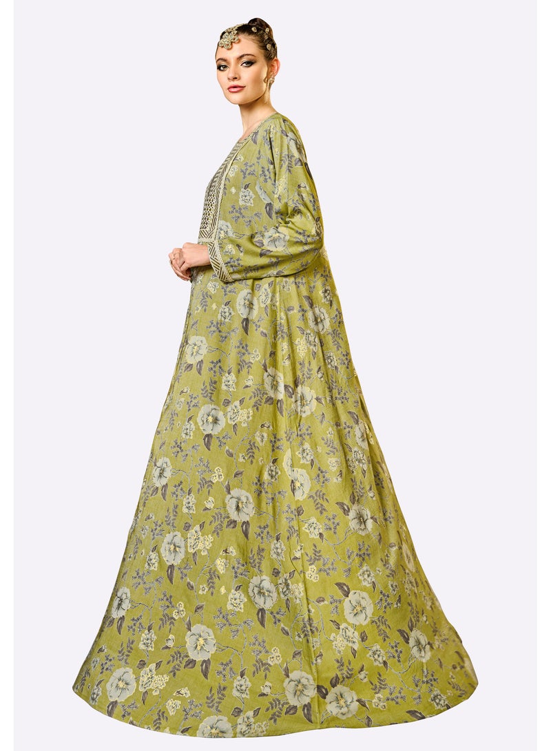 Sara Arabia Sara Arabia Floral Maxi Jalabiya  - Image 3