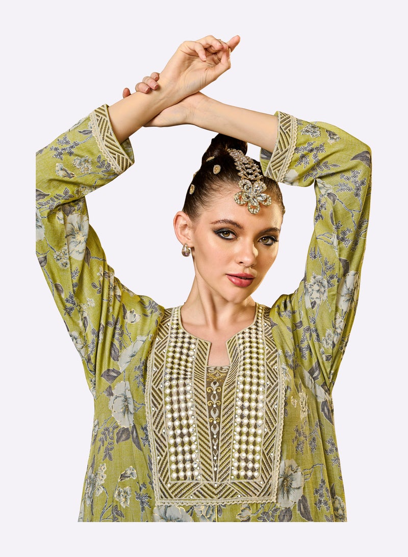 Sara Arabia Sara Arabia Floral Maxi Jalabiya  - Image 4