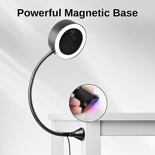 SainSmart مروحة استخراج الدخان المحمولة من SainSmart مع أضواء LED، أنبوب مرن من الفولاذ المقاوم للصدأ وقاعدة طاولة قابلة للاستبدال، ماص للدخان المغناطيسي للحام في محطة العمل DIY - Image 3
