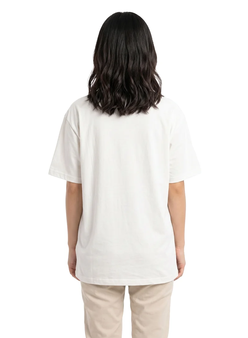 Disney Disney Minnie Mouse Women’s Oversized Drop Shoulder Graphic T-Shirt – Casual Relaxed Fit Tee