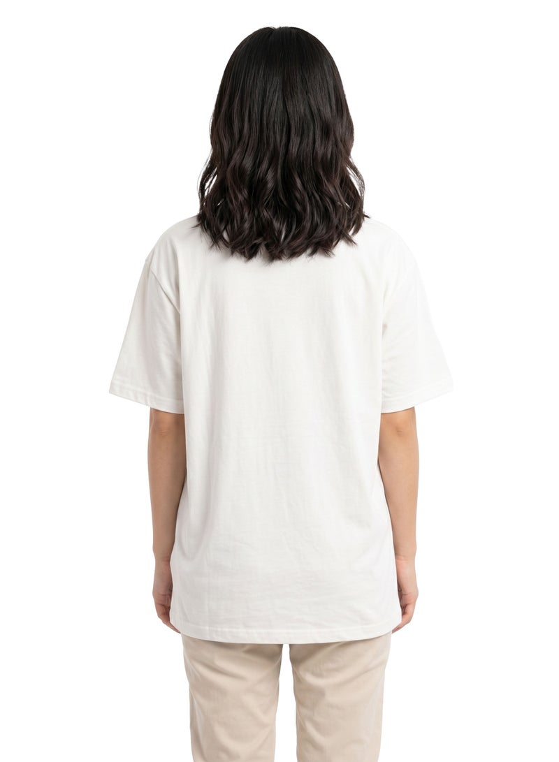 Disney Minnie Mouse Women’s Oversized Drop Shoulder Graphic T-Shirt – Casual Relaxed Fit Tee - Image 2