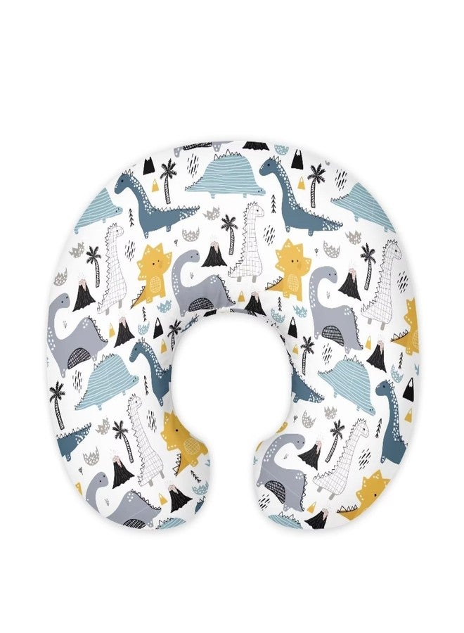 Mintulipy Dinosaur Nursing Pillow Cover Stretchy Removable Cover for Breastfeeding Pillows, Dinosaur Comfortable Slipcover for Baby Girl and Boy Fits The Original Support Pillow - Image 1