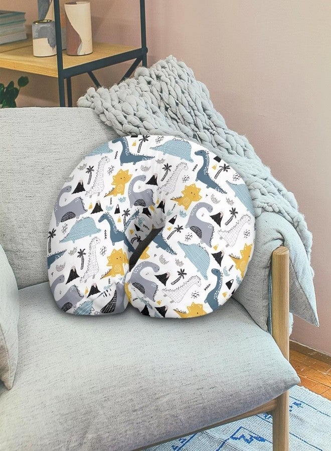 Mintulipy Dinosaur Nursing Pillow Cover Stretchy Removable Cover for Breastfeeding Pillows, Dinosaur Comfortable Slipcover for Baby Girl and Boy Fits The Original Support Pillow - Image 4