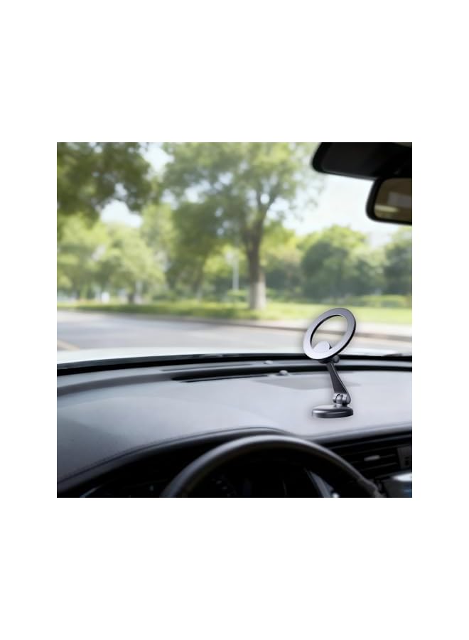 S-TOP 1 Pcs Universal Dashboard Mount, Foldable Zinc Alloy Magnetic Car Holder (Compatible with iPhone 15 Pro Max, 14, 13, etc.) - Image 1