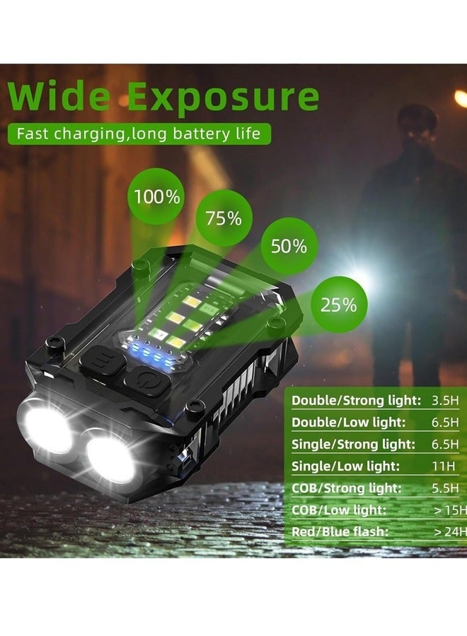 Bukela Mini Keychain EDC Flashlight Rechargeable, 1000 High Lumens Super Bright Flash Lights Small Portable Tactical Pocket Torch with Magnet & Clip, 8 Modes,USB C Ipx64 Waterproof - Image 3