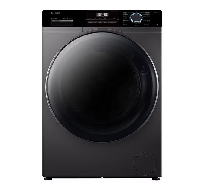 جنرال سوبريم غسالة تعبئة أمامية 10 كيلو,14 برنامج , إنفيرتر ،فضي غامق, GSFL100WH - Image 1