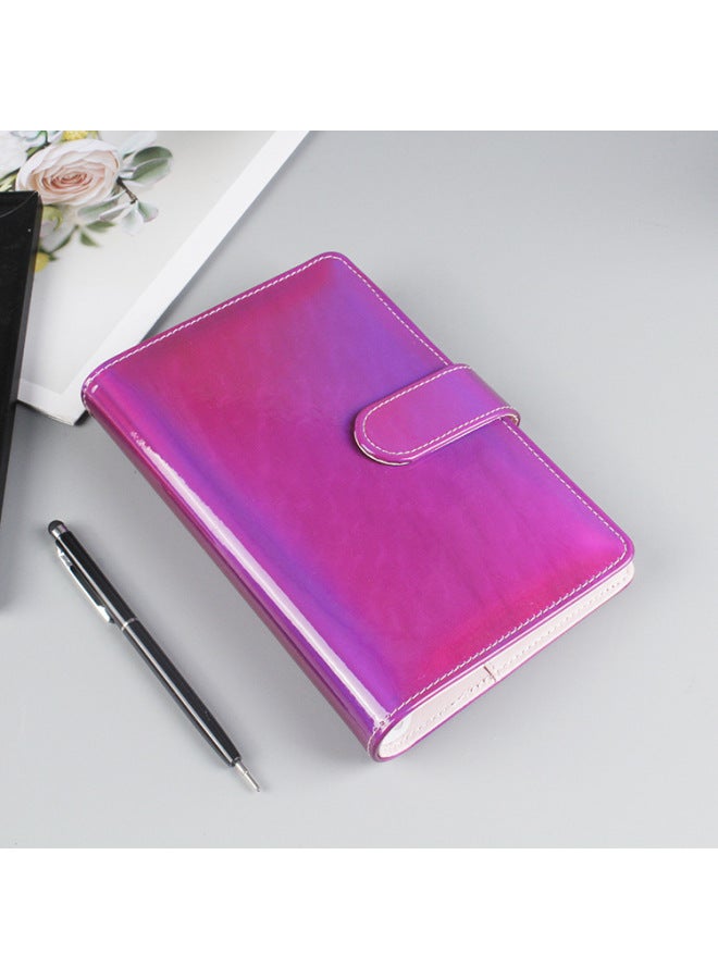 Dimension Stationery Korea Girl's Heart Macaron Loose-leaf Notebook Pu Hand Account Book Notebook Hand Account Book Travel Book - Image 1