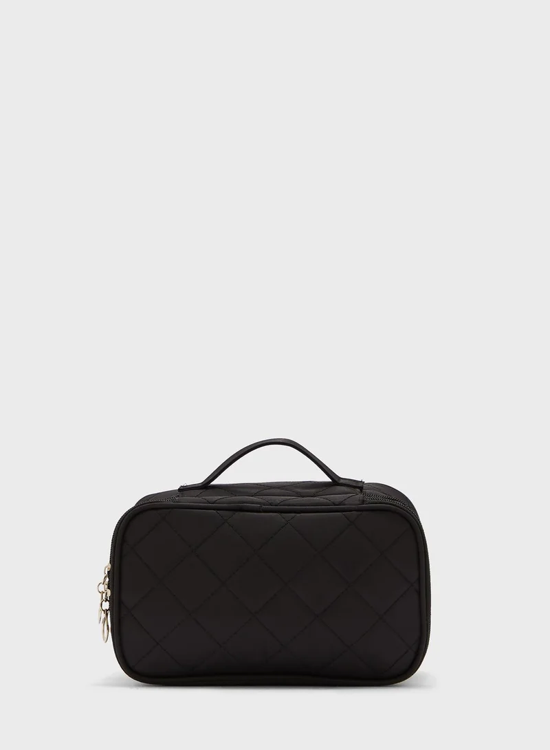 ELLA Quilted 2 Layer Cosmetics Case
