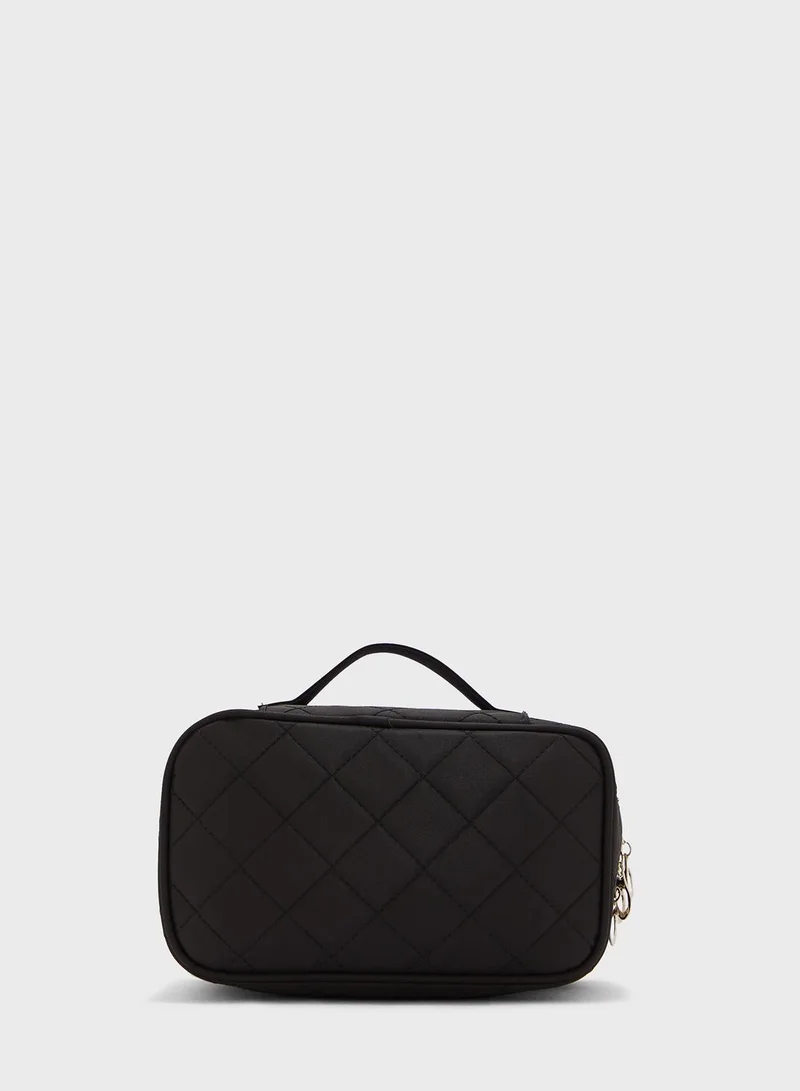 ELLA Quilted 2 Layer Cosmetics Case