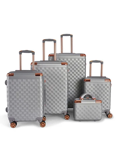 LIMRA Luggage set 5 pieces travel Bags with a distinctive design from limra silver