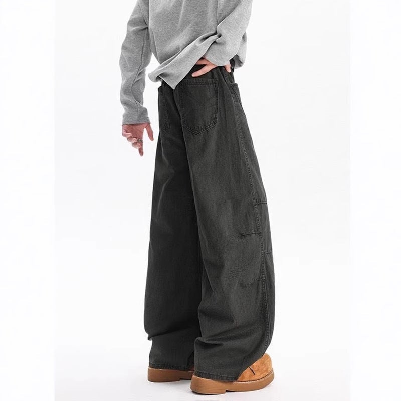Unisex Classic Denim Jeans Loose Fit Daily Outdoor Wear - Image 4