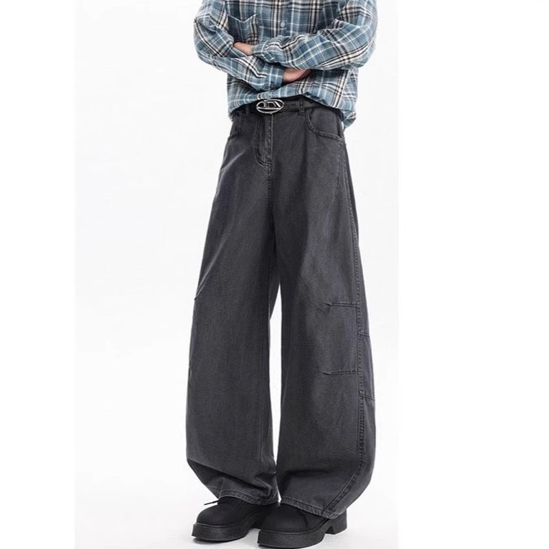 Unisex Classic Denim Jeans Loose Fit Daily Outdoor Wear - Image 3