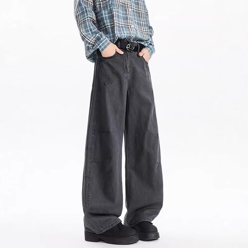 Unisex Classic Denim Jeans Loose Fit Daily Outdoor Wear - Image 2