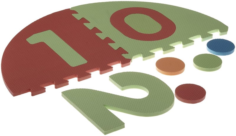 Sunta 12-inch Foam Hopscotch Set - 10 Pieces, Multi Color Educational Play Mat - Image 3