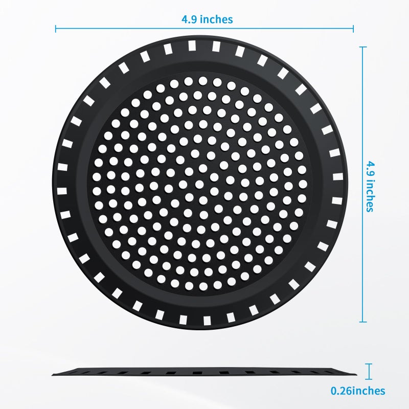 Aluvor Shower Drain Hair Catcher,Aluvor Shower Drain Cover Bathtub Drain Strainers Weighted Metal Hair Trap Stopper Sink Drain Protector Filter Bathroom Flat Strainer Stopper - Image 2