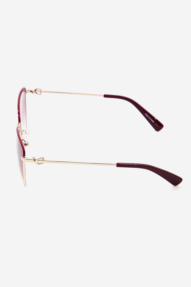 Longchamp Women Marchon LO152S UV Sunglasses, Purple and Gold - Image 3
