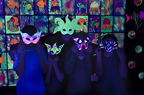 Chenille Kraft Creativity Street Die Cut Mardi Gras Paper Masks, Assorted Designs, 24 Pack (AC4651) , White - Image 5