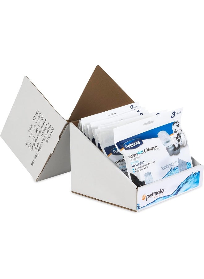 Petmate Replendish Charcoal Replacement Filters Control Chlorine and Odor (3 count) - Image 2