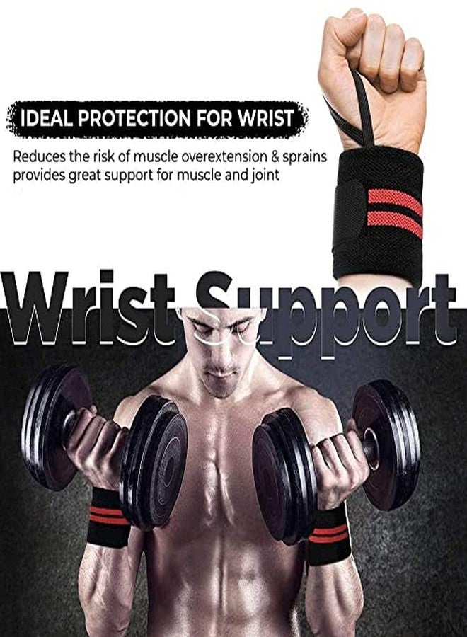 SPIRO Wrist Wrap (1 Pair) 14 Inch Long, Wrist Supporter for Gym, Wrist Wrap, Hand Band with Adjustable Size Strap & Thumb Loop for Gym, Power Lifting Weight Lifting, Sports Training (Black & Yellow) - Image 3